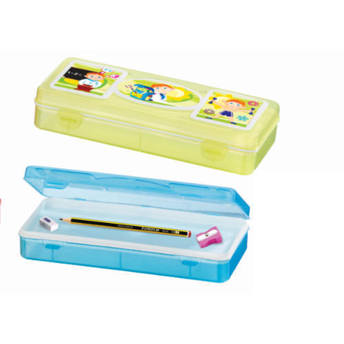 Pencil Box - Polypropylene Material, 3-15 Inch Size, Multicolor Design | Rigid Plastic, Perfect For Diverse Use