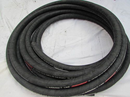 DIN 20022-1SN Single Wire Braid - Synthetic Rubber Tube, Black Color, -40 to 125°C Temperature Range, Weather and Oil Resistant