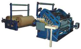 Single Face Paper Corrugation Machine - Steel, 2159x1778mm , White And Orange Color, Motorized Drive, 220v Electric Power, Low Maintenance, Robust Design, 80m/min Speed