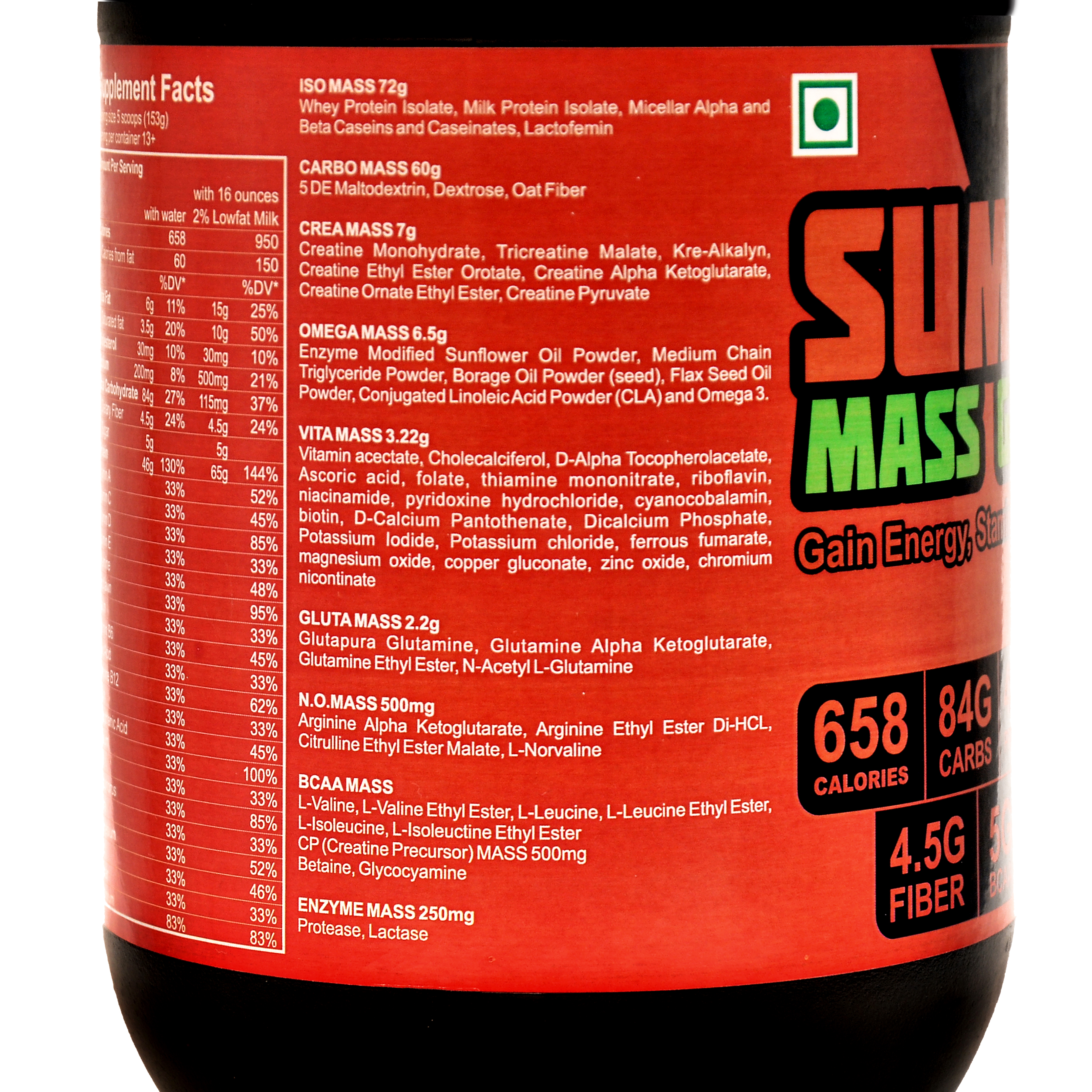 2 Kg Sumu X Mass Gainer Application: Twice A Day