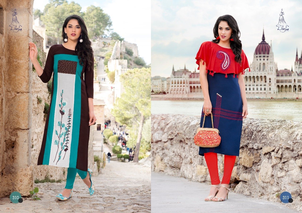 Ladies Fancy Kurti - Rayon Material, Short Sleeve, Customizable Sizes | Red And Blue Printed Design, Washable, Suitable For All Seasons
