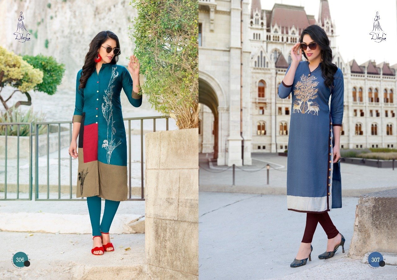 Ladies Fancy Kurti - Rayon Material, Short Sleeve, Customizable Sizes | Red And Blue Printed Design, Washable, Suitable For All Seasons
