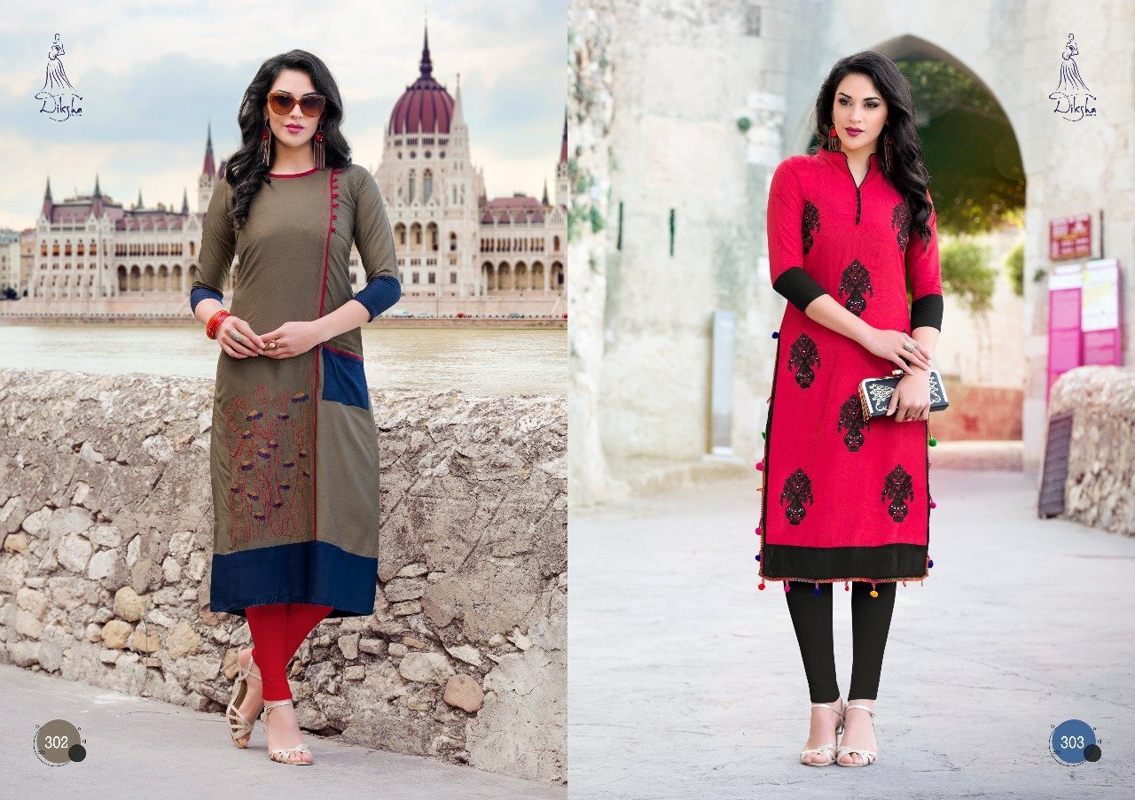 Ladies Fancy Kurti - Rayon Material, Short Sleeve, Customizable Sizes | Red And Blue Printed Design, Washable, Suitable For All Seasons