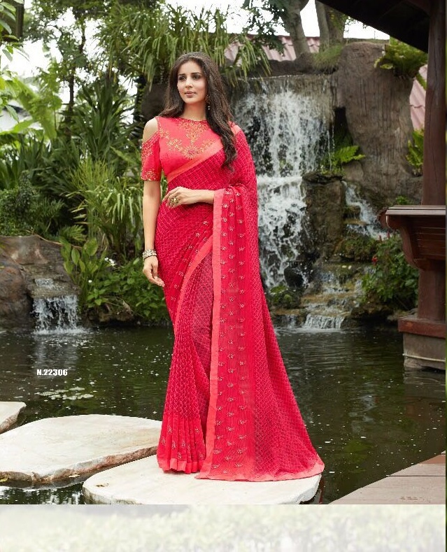 Georgette Sanskar Shaily Saree