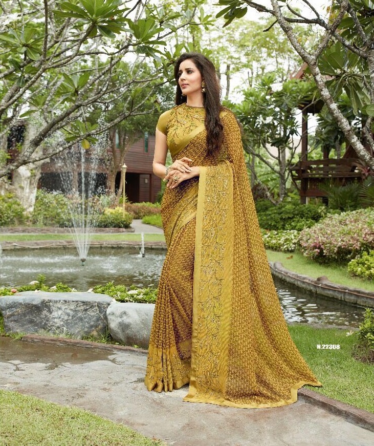 Georgette Sanskar Shaily Saree