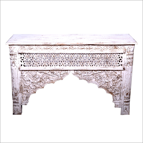 White Carving Console