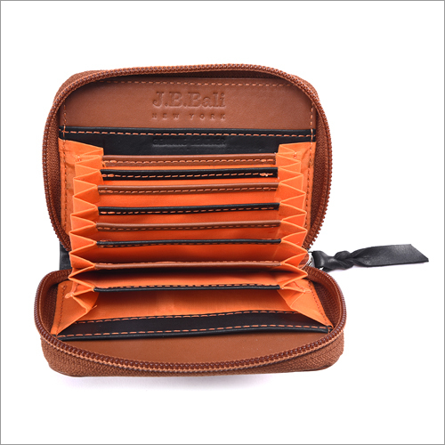 Tan Leather Hand Wallet