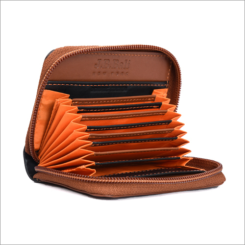 Tan Leather Hand Wallet