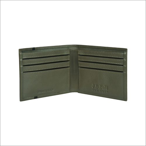 Grey Mens Leather Wallet
