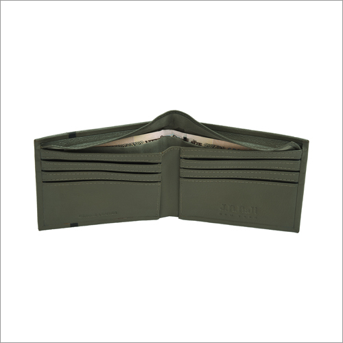 Grey Mens Leather Wallet