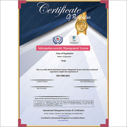 ISO 27001 2013 Certification