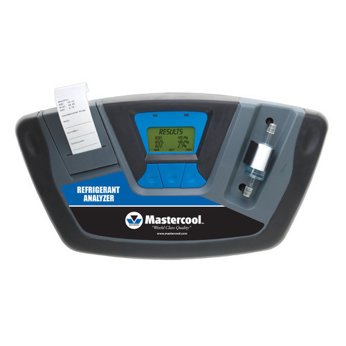 Mastercool Refrigerant Identifier - PVC Build, Compact Design, Grey Color | Advanced A/C Refrigerant Testing Tool with Digital Display, Portable Case, and Optional Built-in Printer