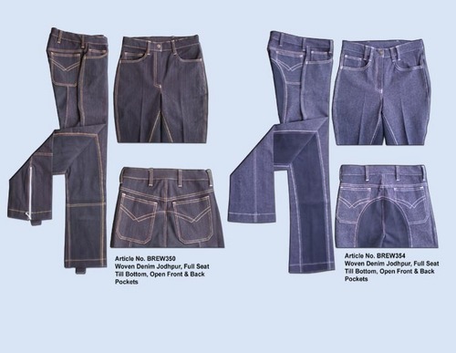 राइडिंग डेनिम ब्रीचेस