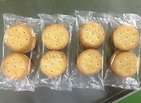 Envelope Type Biscuit Packaging Machine - Stainless Steel, 4600 Mm Dimensions | Automatic Operation, Adjustable Speed 25-50 Bags/min, Plc Control