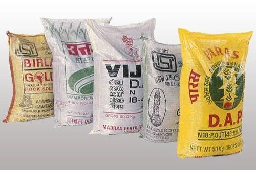 Printed HDPE Bag - Woven Design, 14 to 40 Tube Sizes, All Colors Available, With Lamination, Weights from 3 to 4.5 Grams, Ideal for Cement, Sugar, Fertilizers