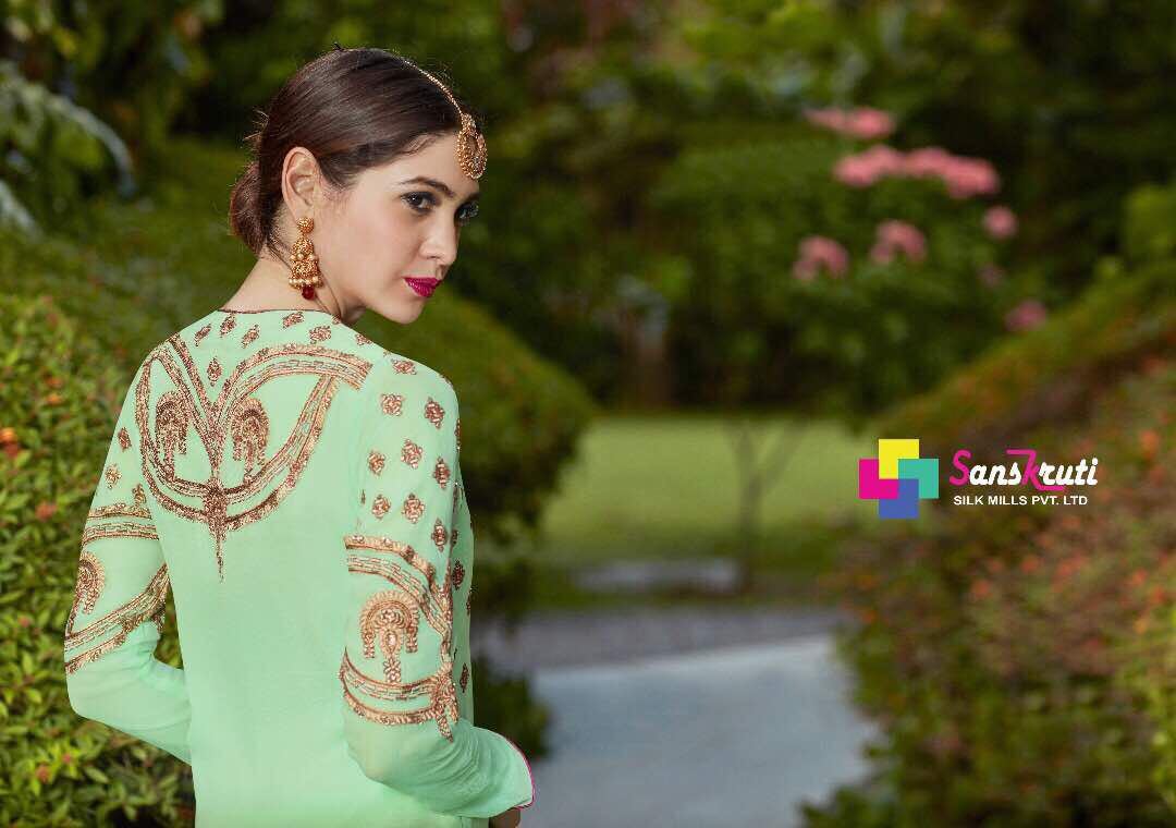 Georgette Salwar Kameez With Embroidary Work