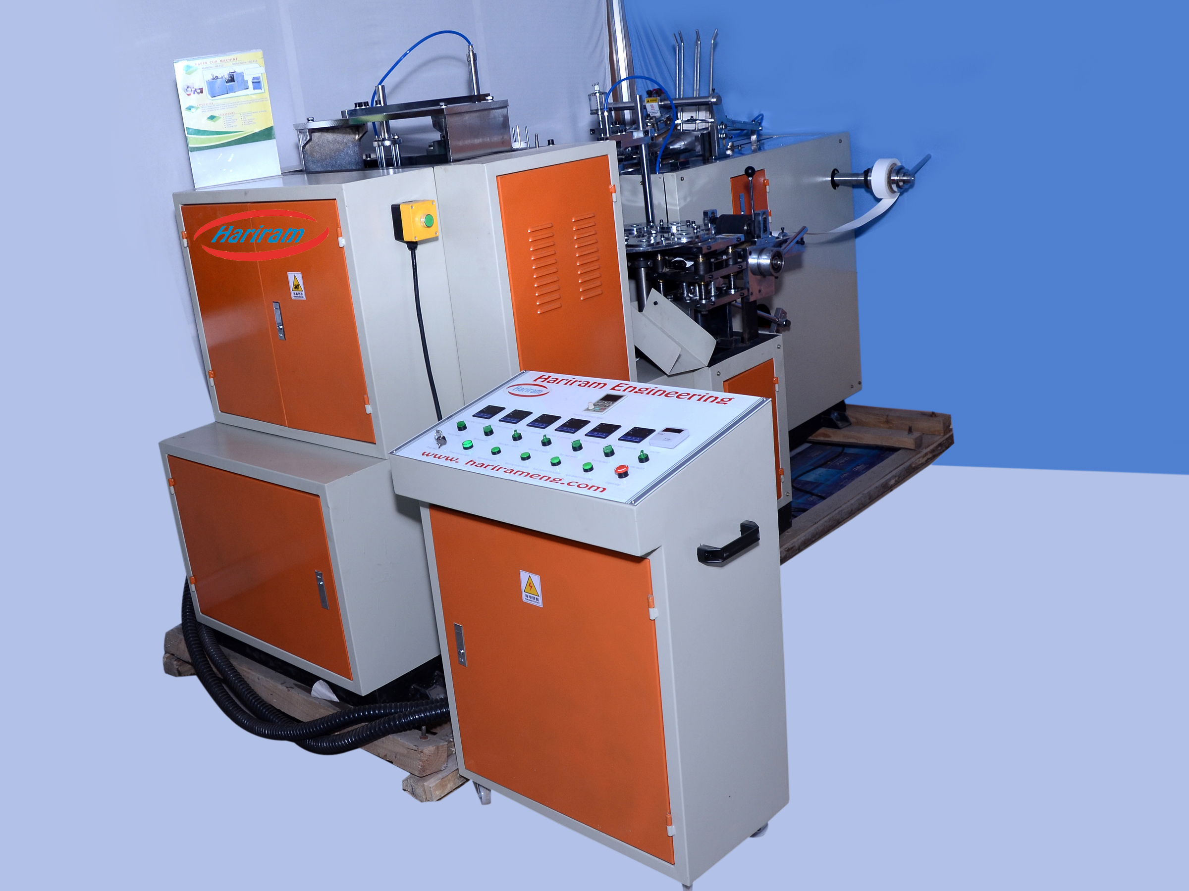 Paper Cup Forming Machine - 8.5x4.5x5.5 Ft Dimensions | Automatic Operation 45-48 Cups/min Production Electric Power