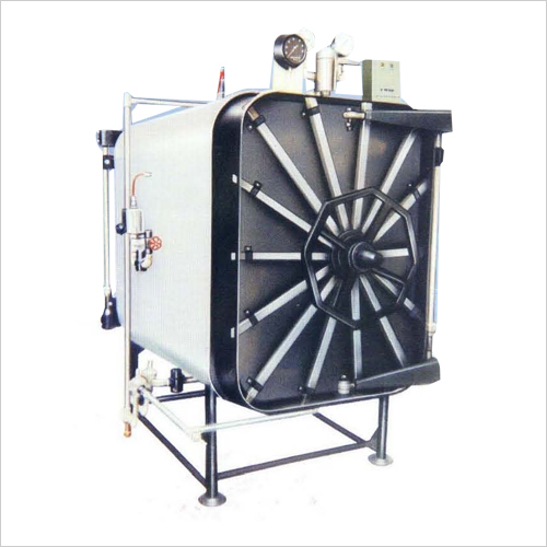 आयताकार भाप अजीवाणु बनानेवाला यंत्र (क्षैतिज)