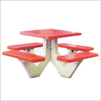 Square Table With 4 Bench