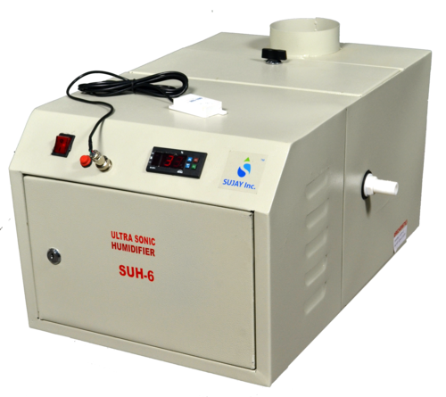 Portable Ultrasonic Humidifier - Stainless Steel Powder Coated, 609.6 x 431.8 x 457.2 mm, Siemens Grey, 6 Liter/hr Moisture Capacity, Automatic-Float Water Tank