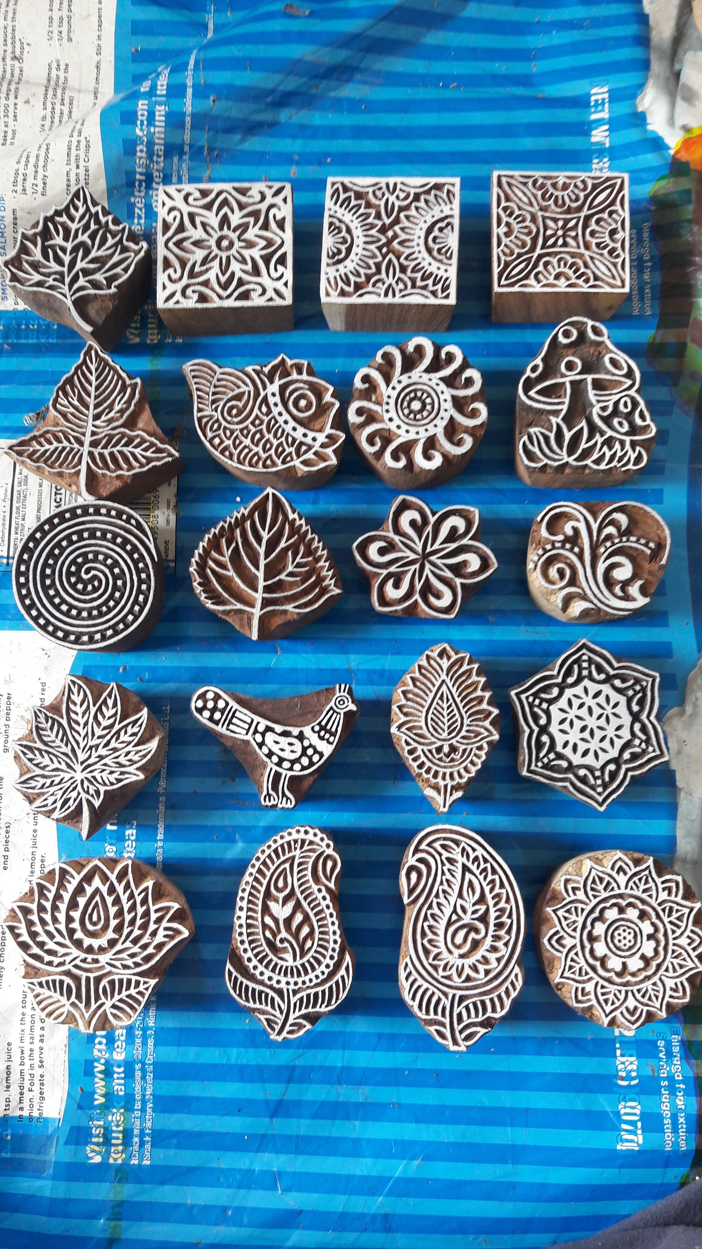 New Indian Heena Stamp N Blocks