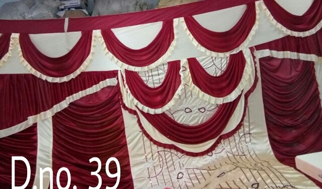 Tent Cloth Manufacturer - Polyester Fabric, 10x15 & 10x30 Sizes, Purple Color, Embroidered Design, 10kg Weight, 1 Year Warranty | Perfect For Tent & Mandap Decoration, Events, Parties And Ceremonies