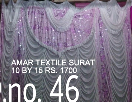 Tent Cloth Manufacturer - Polyester Fabric, 10x15 & 10x30 Sizes, Purple Color, Embroidered Design, 10kg Weight, 1 Year Warranty | Perfect For Tent & Mandap Decoration, Events, Parties And Ceremonies
