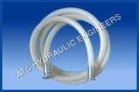 TRANSPARENT BRAIDED HOSE/PIPE - Rubber, Standard Sizes 1/4 to 12 inch, White Color | Industrial and Chemical Use, Round Shape, FDA Compliant