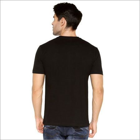 Round Neck T-shirt - Cotton, Slim Fit, Black | Cool Graphics, Comfortable Fit, Durable Fabric, Half Sleeve, Stylish Design