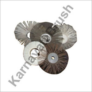 Wire Circular Brushes - Brass & Stainless Steel | Sizes 10-40 Inches, Black & White Colors, Cylindrical Shape, Suitable for Industrial Cleaning