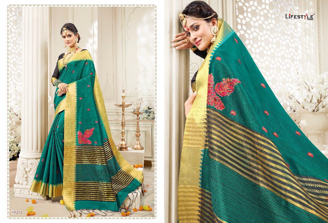Green Designer Banarasi Saree