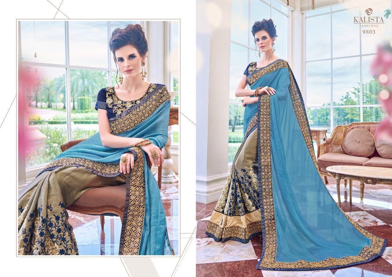 Blue Fancy Designer Saree