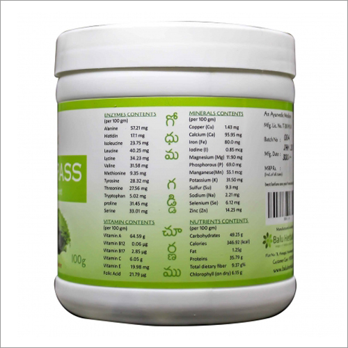 Wheat Grass Powder Weight: 100 Grams (G)