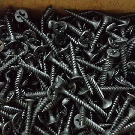 Metal Drywall Screw - Carbon Steel, Black Phosphate Finish | Premium Quality, Sharp Drilling Point, Fine Thread Design