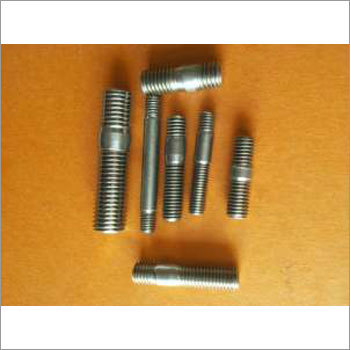 Double End Studs - Mild Steel, Custom Size, Silver Finish | Sturdy, Durable, Corrosion Proof, 370 MPa Tensile Strength