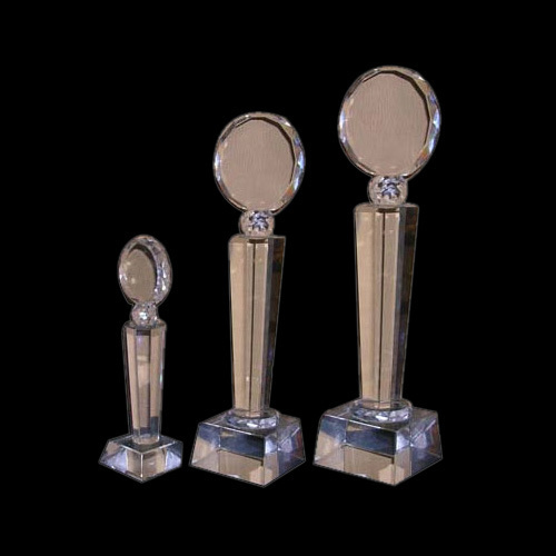 Crystal Coin Award Trophy