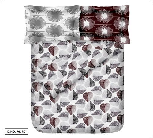Cotton Bed Sheets - 90x100 Inch Double Size, 160 Thread Count | Washable, 100% Cotton, Includes 2 Pillow Covers