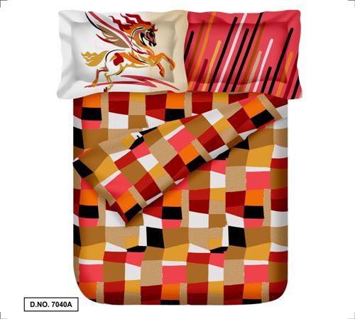Cotton Bed Linen Set - 270cm X 270cm With 2 Pillow Covers, 210 Thread Count, Washable For Easy Maintenance