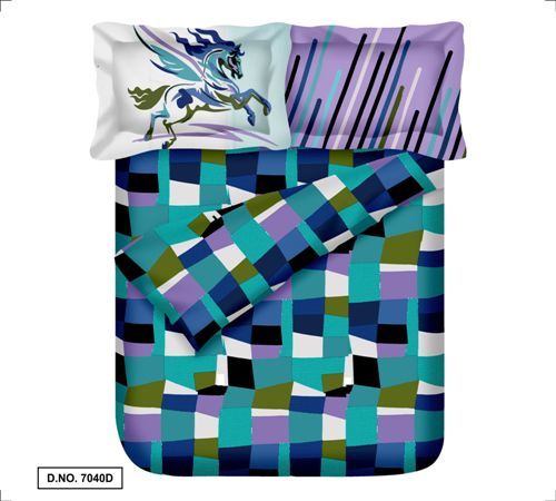 Cotton Bed Linen Set - 270cm X 270cm With 2 Pillow Covers, 210 Thread Count, Washable For Easy Maintenance
