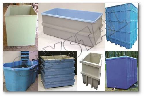 Crystal Frp Tank - Fibre Reinforced Plastic, Custom Dimensions Available, Smooth Finish, Low Thermal Conductivity, Suitable For Water & Chemical Storage