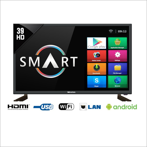39 Inch Smart LED TV - 1366x768 Resolution, Dual Core Processor, 1GB RAM, HD Ready | Wireless Display, HDMI & VGA Inputs, Remote Control Included