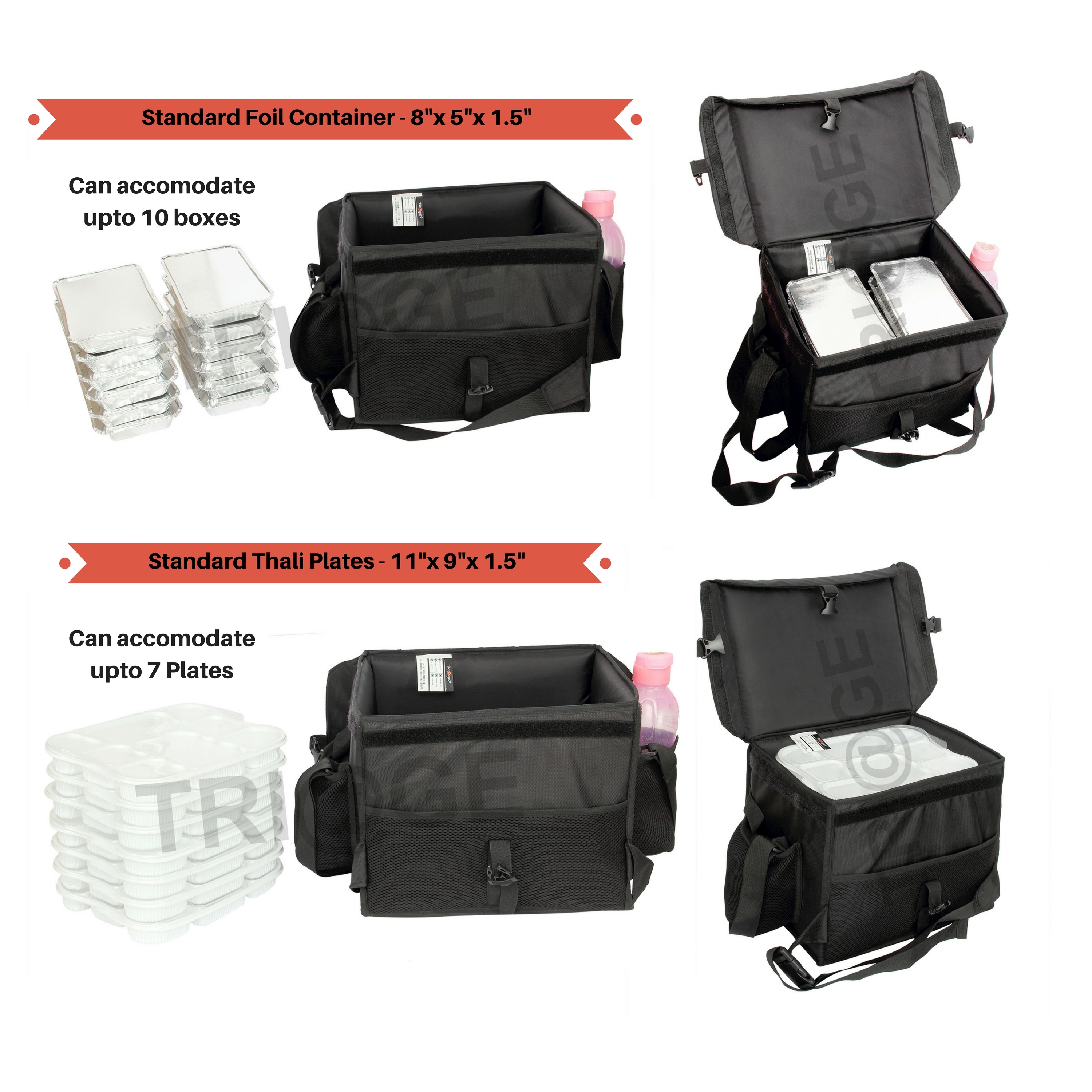 Food Delivery Bag Capacity: 24 Kg/hr