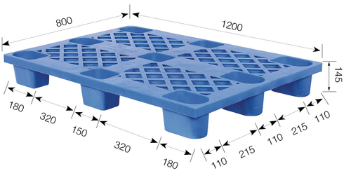 Nestable Euro Standard Plastic Pallet Deck Type: Grid