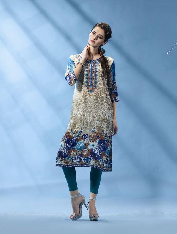 Printed Crepe Kurti