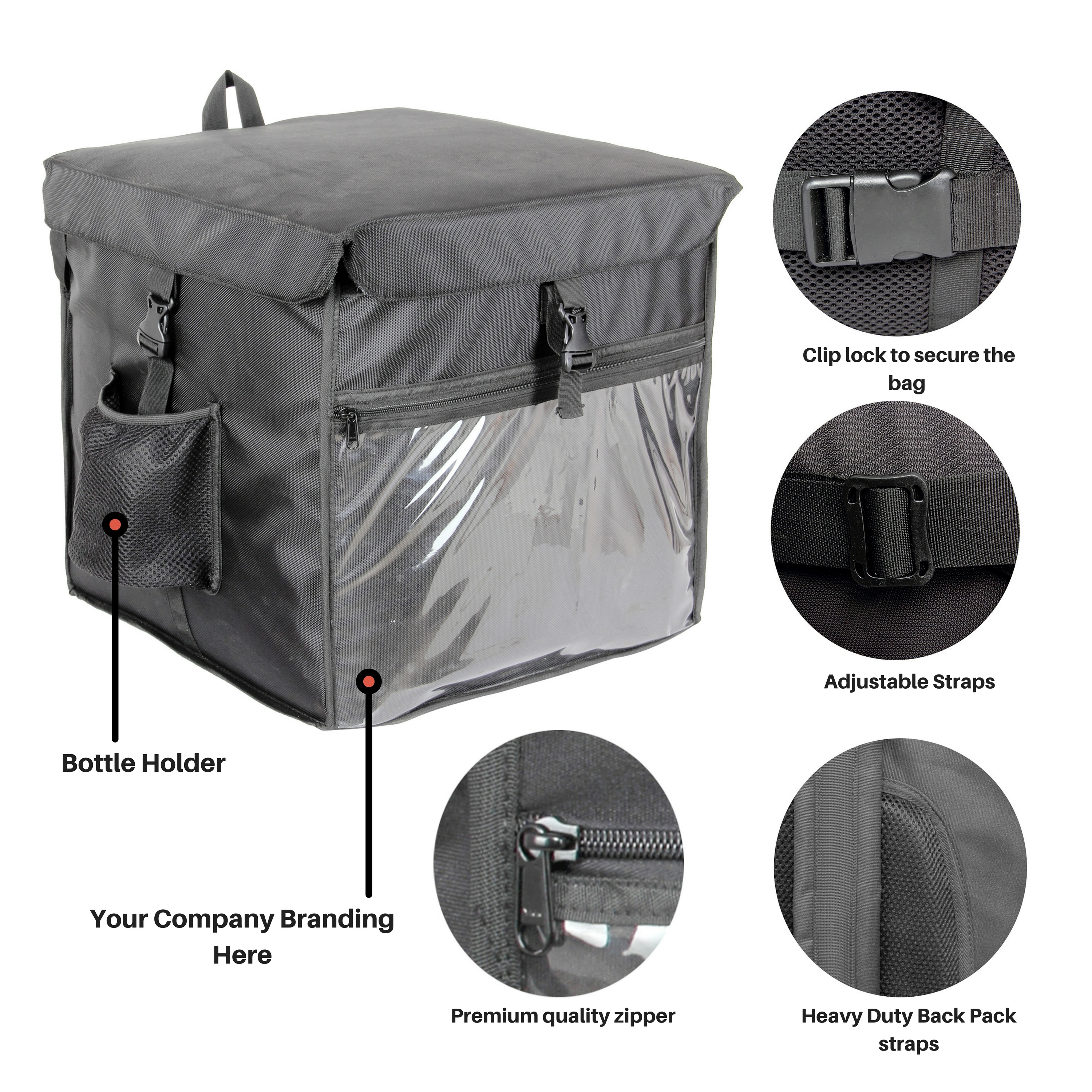 Meal Delivery Back Pack Capacity: 67 Kg/hr