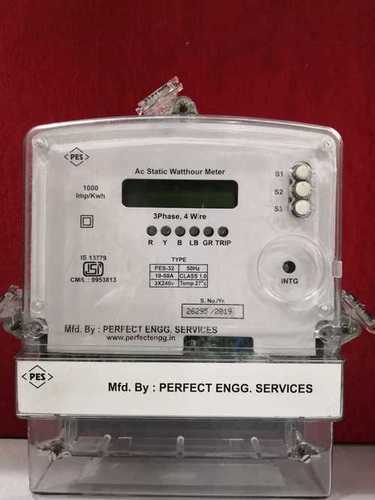 Transparent Three Phase Single Source Kwh Meters