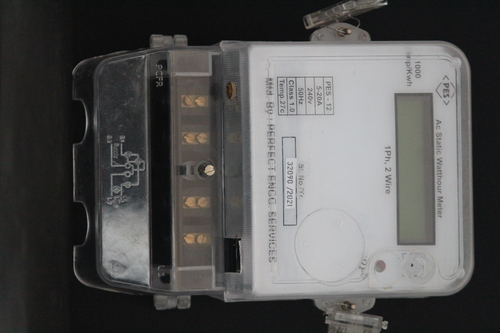 Single Phase Dual Source Prepaid Energy Meter - Polycarbonate, 225x175x85 mm, Transparent Color | Industrial Usage, Digital Type, 10-60 A Rating