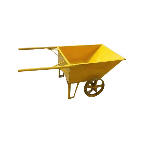 Yellow Double Wheel Barrow