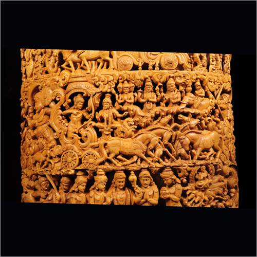 Vishwaroopam Wooden Statue