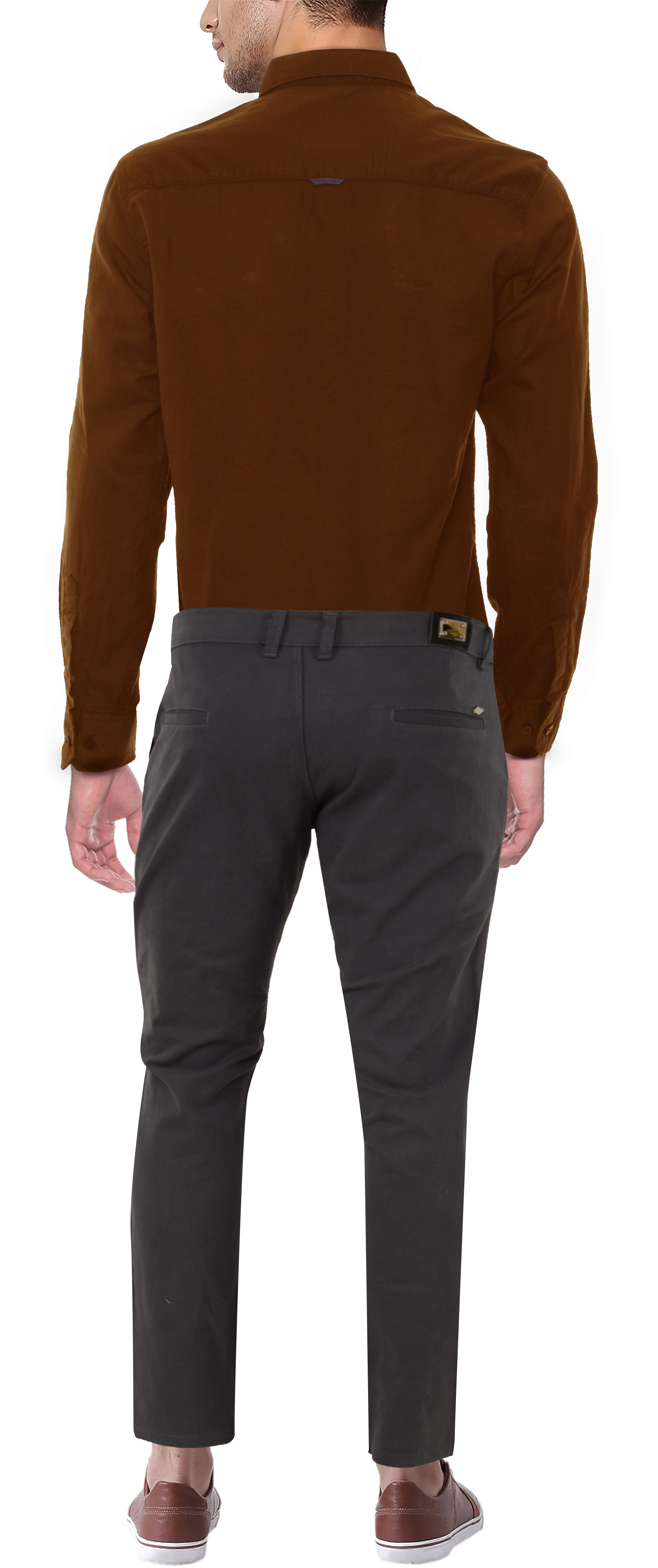 Cotton Casual Trouser Steel Grey